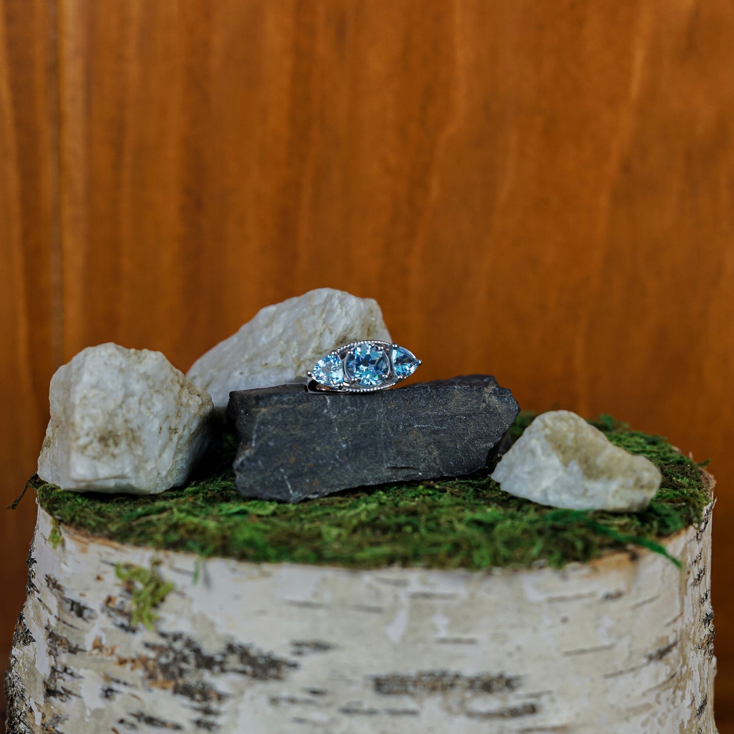 4.65ct Genuine Blue Topaz Ring
