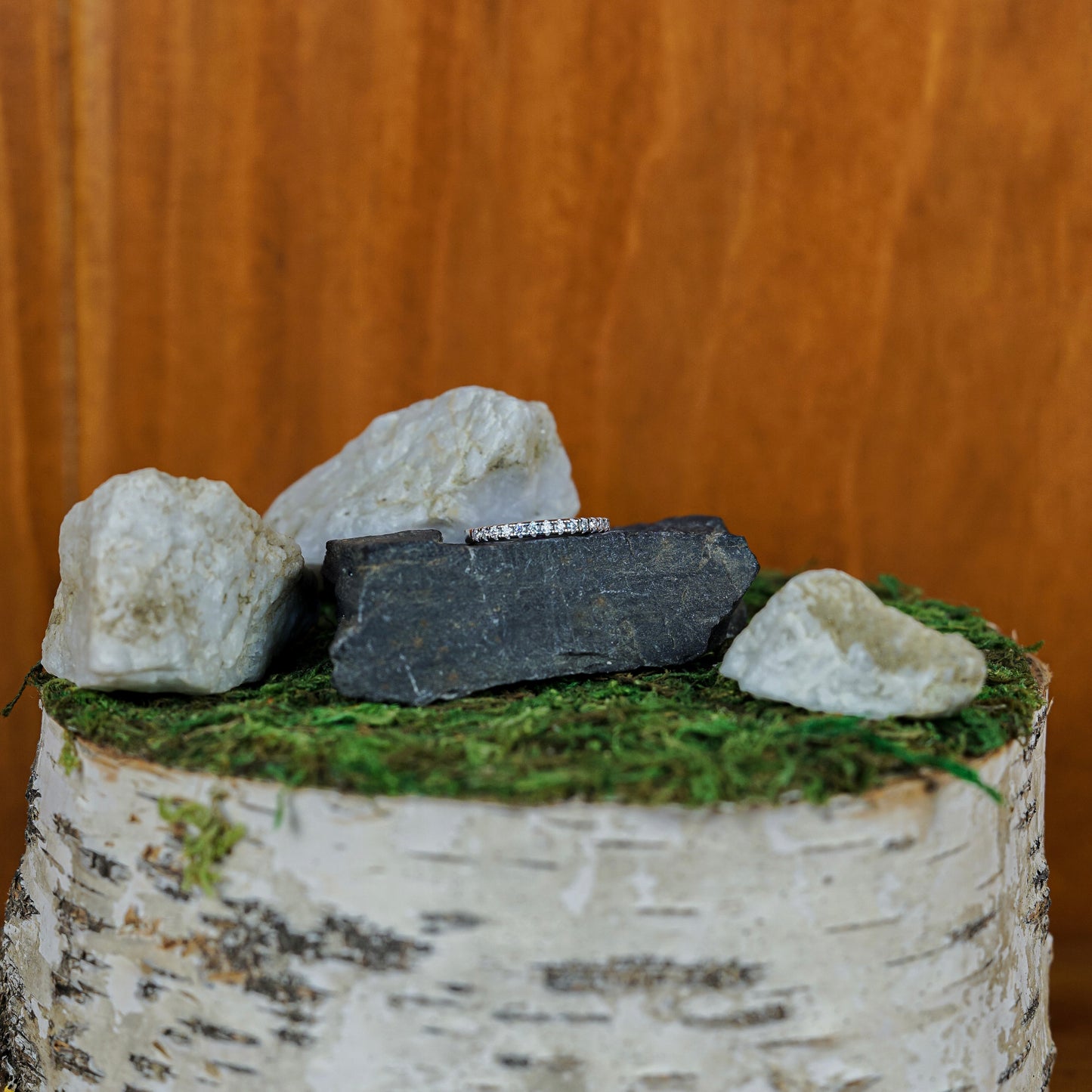 Moissanite Band Ring