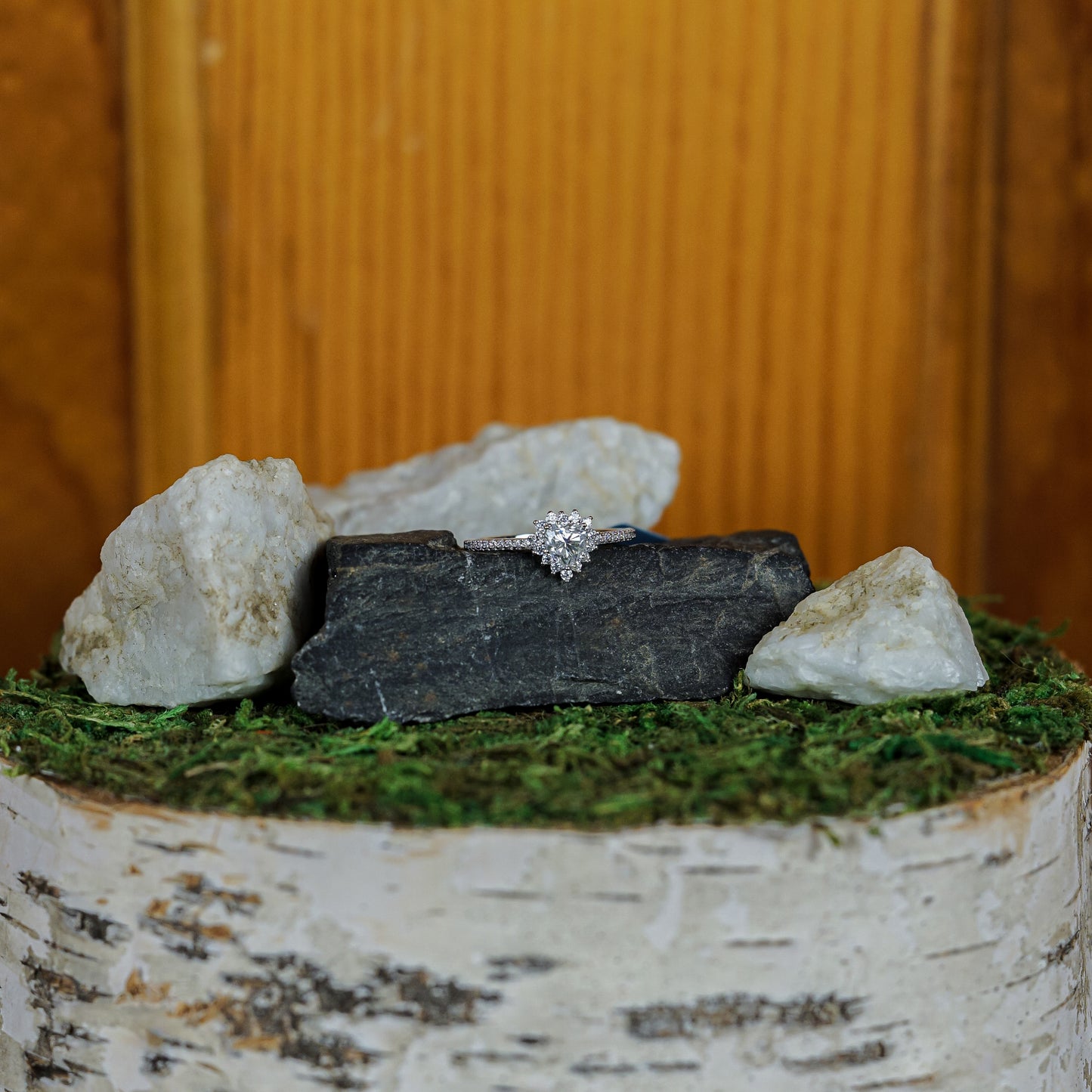 Moissanite Heart Shaped Ring