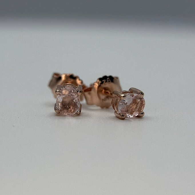 Morganite Studs