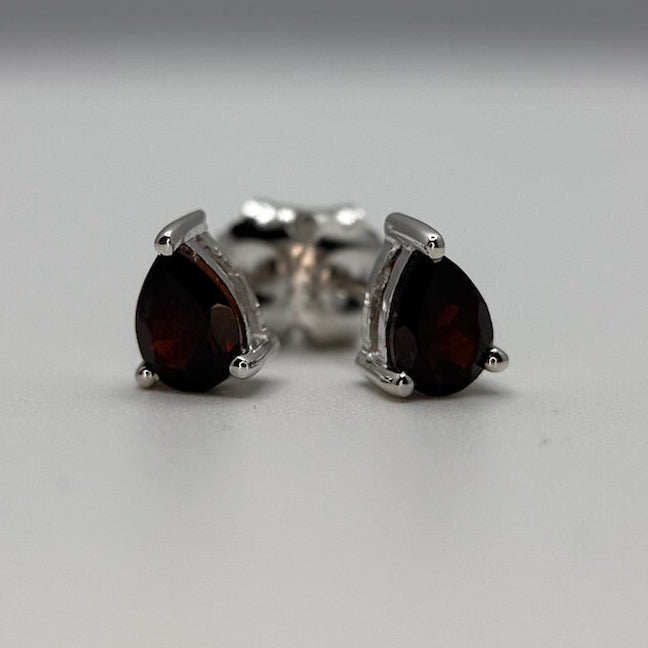 Garnet Stud Earrings