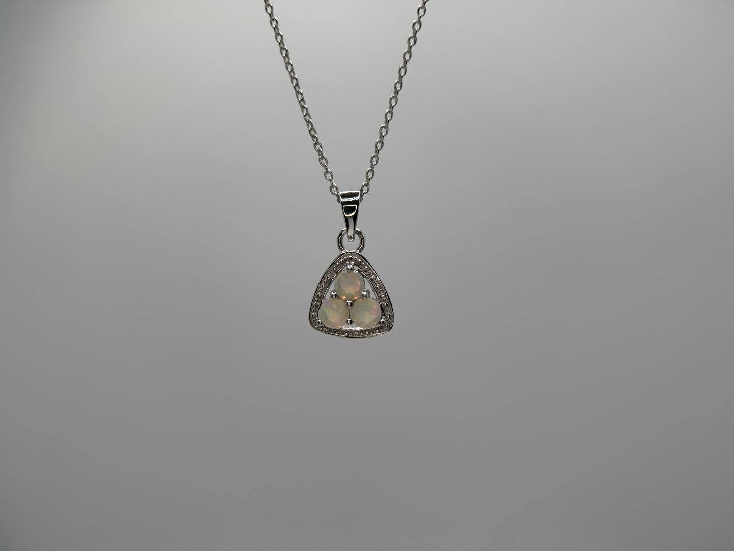Ethiopian Opal Pendant with Chain