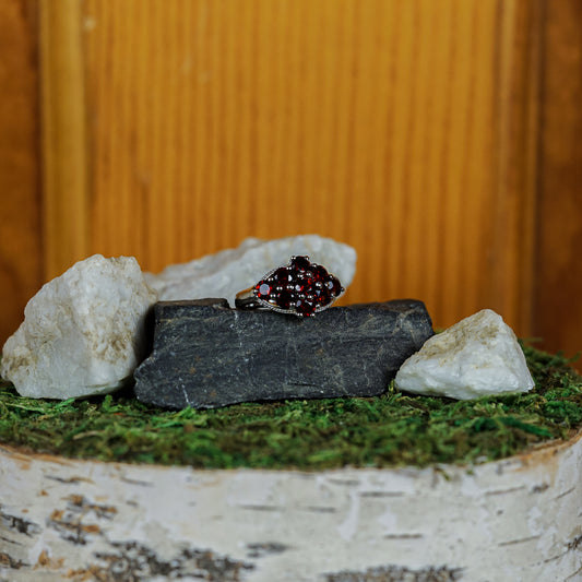 Natural Garnet Ring