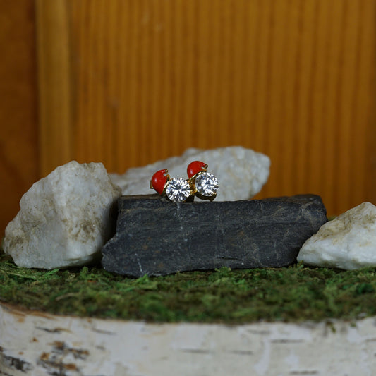 Santa hat with moissanite