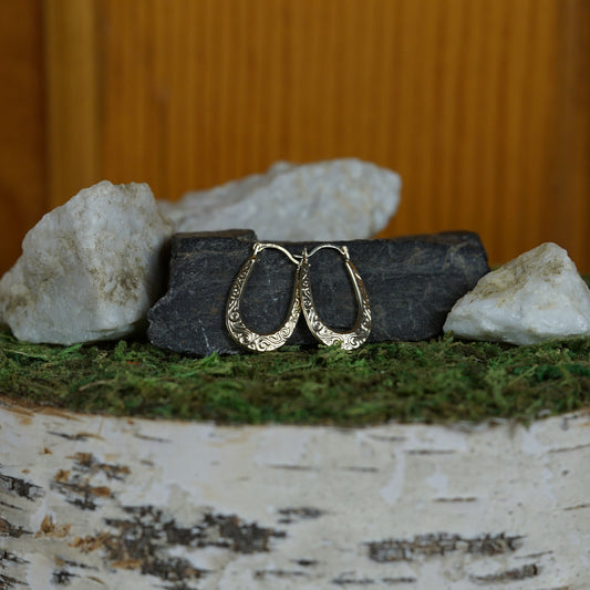 Gold Scroll Earrings