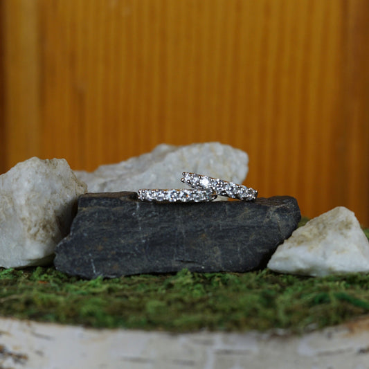 Moissanite Hoops 3mm