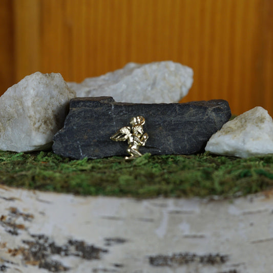 Diamond Cut Angel Pendant