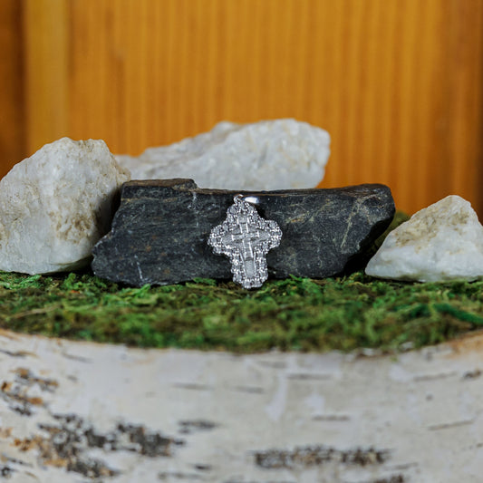 Natural Diamond Cross Pendant