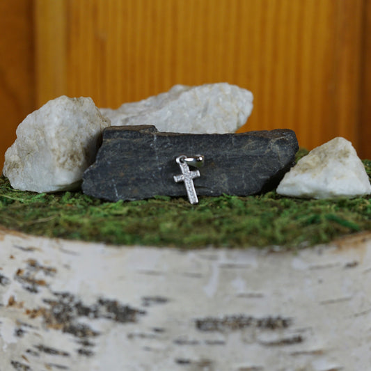 Moissanite Cross Pendant
