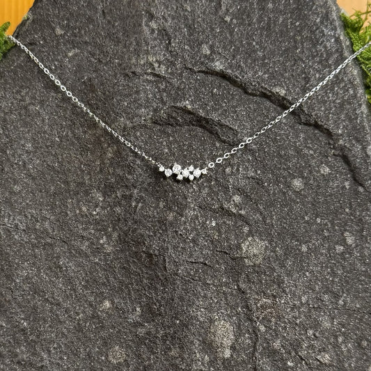 Moissanite Pendant with Chain