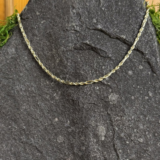 Diamond cut Figaro/Milano Necklace