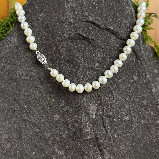 Freshwater White Pearl Necklace