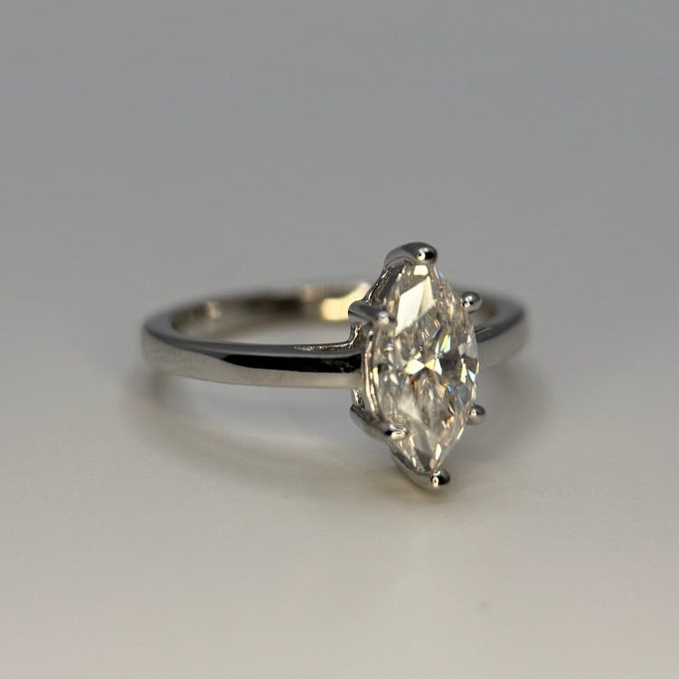Moissanite Marquise Cut Ring
