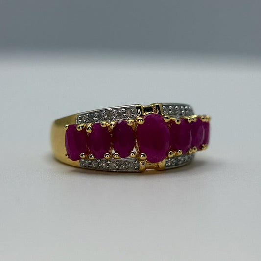 Johnson Ruby and White Diamond Ring