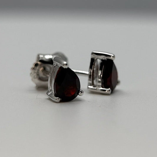 Garnet Stud Earrings