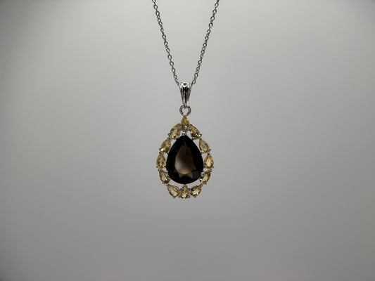 Smokey Quartz and Citrine