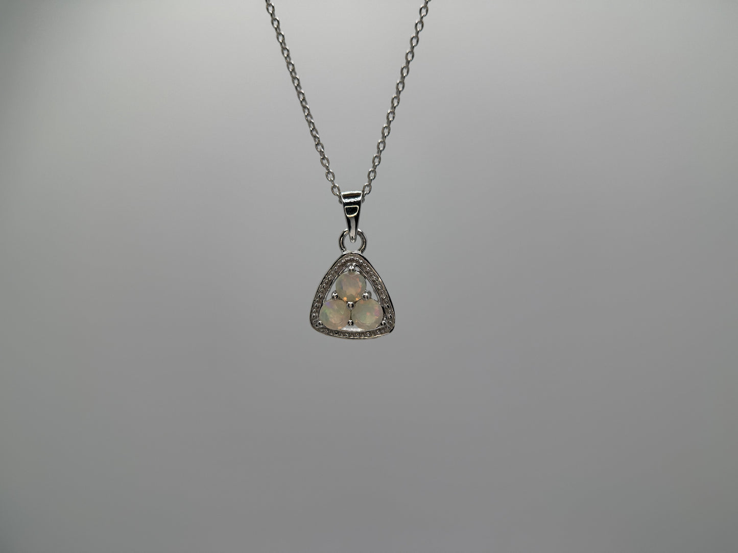 Ethiopian Opal Pendant with Chain