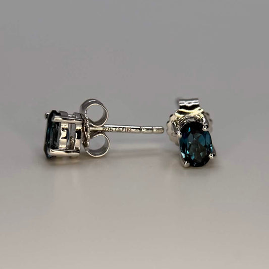 London Blue Topaz Stud Earrings
