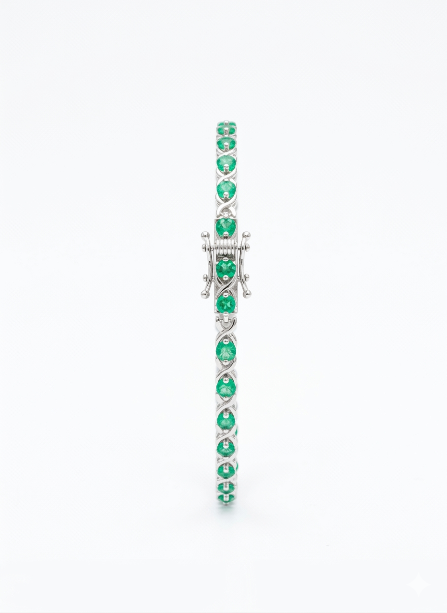 Genuine Emerald Bracelet